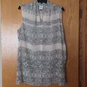 CAbi Scrollwork Top, Size Large, never worn